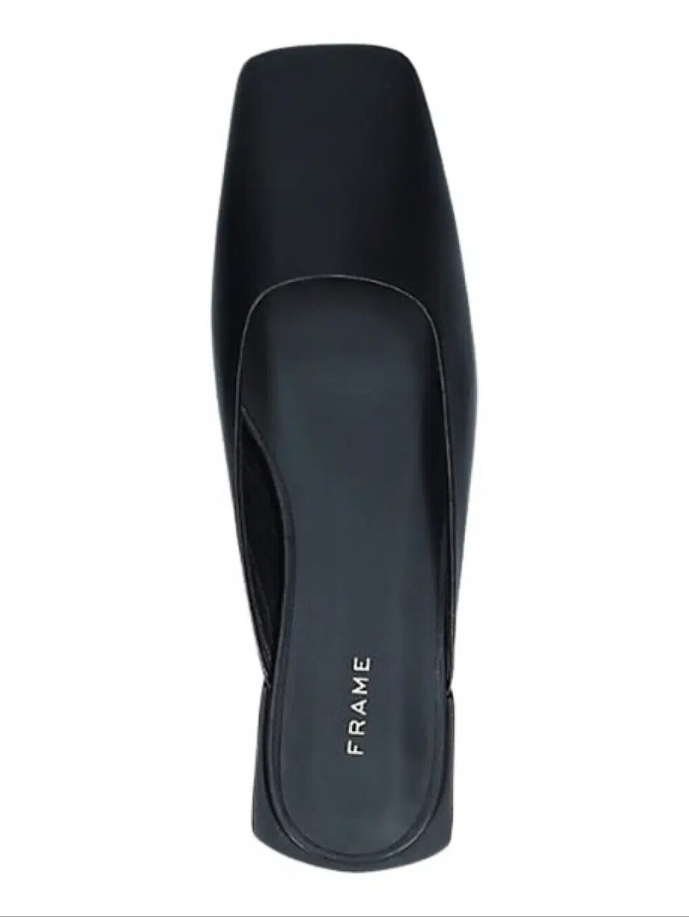 Frame Le Town Black Square Toe Leather Mules - Size 38.5 or 8